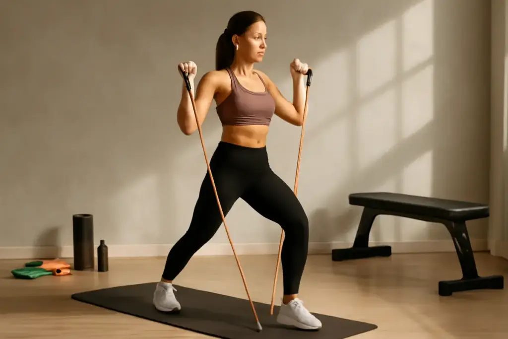Esercizi con elastici per tonificare tutto il corpo: il vantaggio pratico che migliora la varietà dell’allenamento