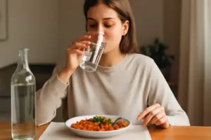 Quanta acqua dovresti bere durante i pasti? Il consiglio pratico che migliora la digestione